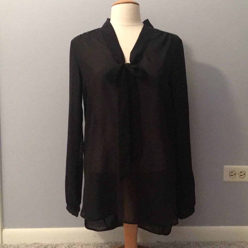 Sheer Black Blouse